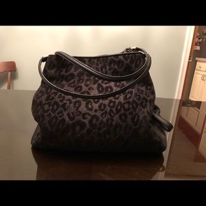 Authentic Coach Black Cheetah Print Purse